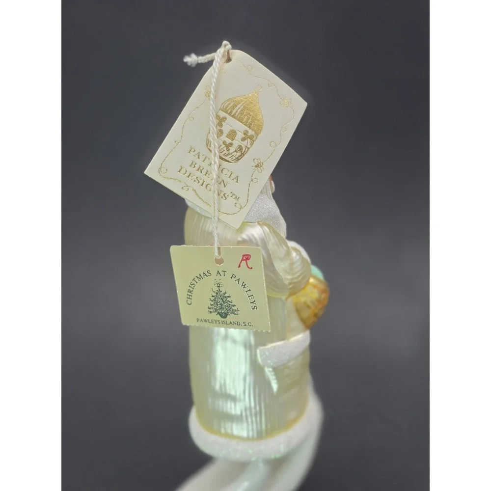 VTG Patricia Breen Easter‎ Santa Glass Ornament 1999 W/Tag 7
